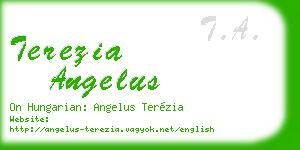 terezia angelus business card